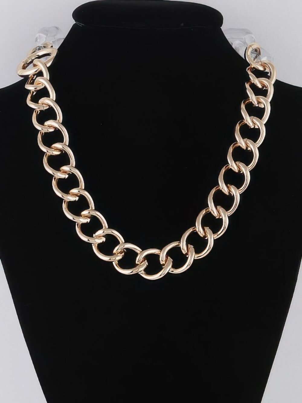 Clear Double Chain Necklace